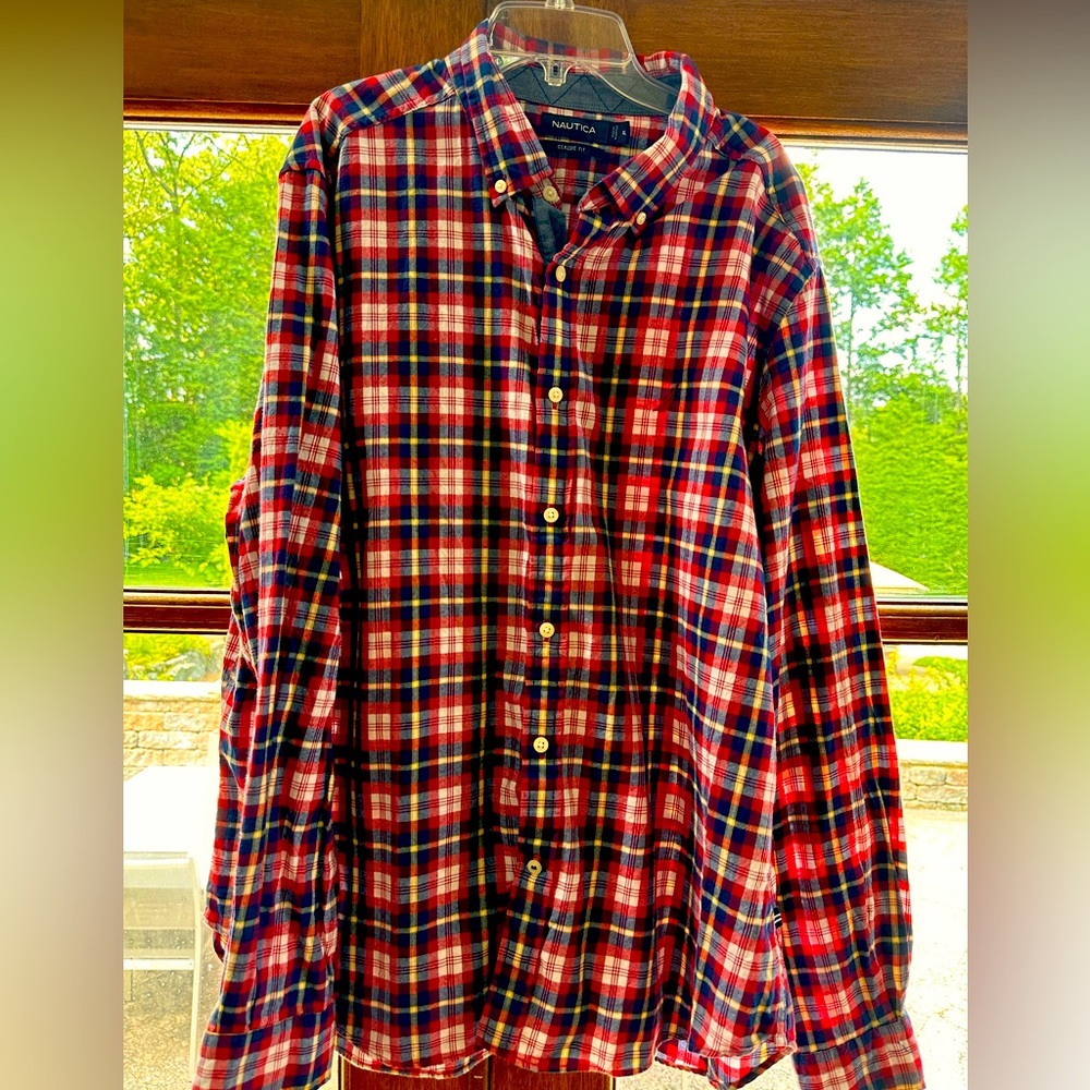 Nautica button-down, long sleeve shirt